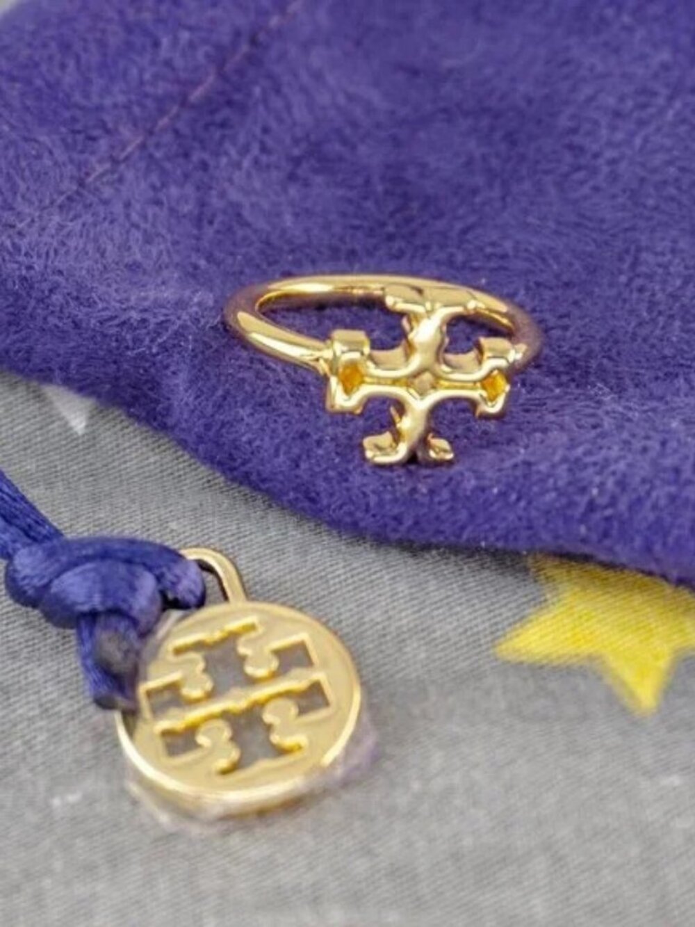 Tory Burch Kira Logo Ring - Size #6 #7 (Brand New with Dust Bag)